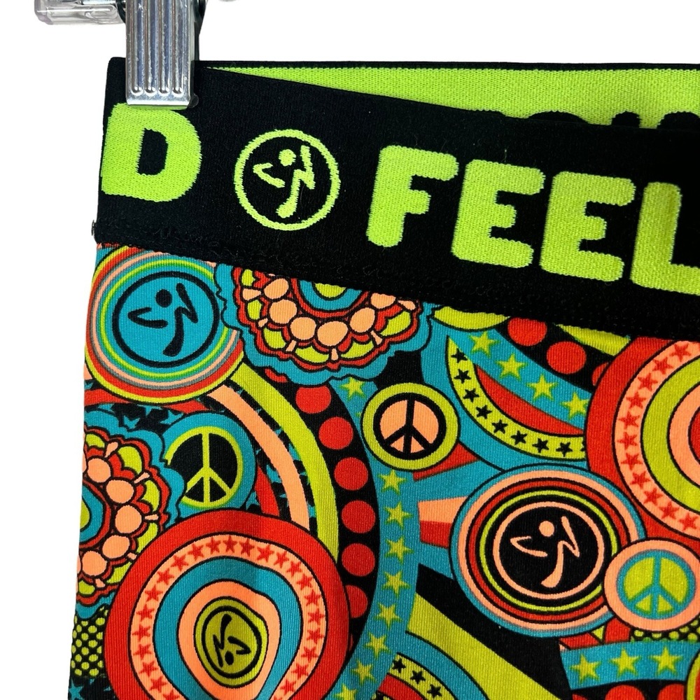 Zumba Wear Leggings Women Size XS Multicolor Hippie Peach - Feel Good Dance Good - Picture 5 of 11